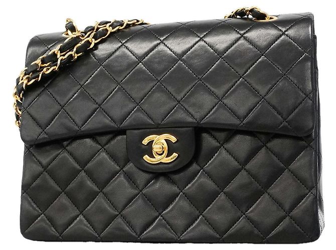 Borsa a tracolla Chanel Matelassé Double Flap Nero
