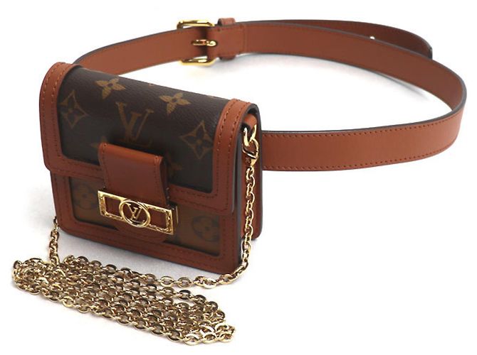 Bolsa de Ombro Louis Vuitton Dauphine BB Marrom
