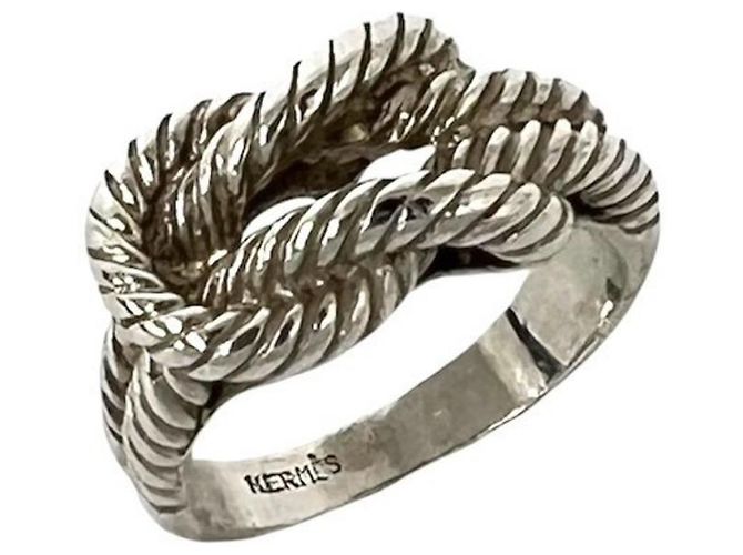 Hermès Hermes Vintage Audienne Silver Ring Silber