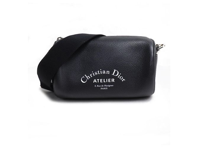 Borsa a tracolla Christian Dior Dior Atelier Roller Mini Drum Nero