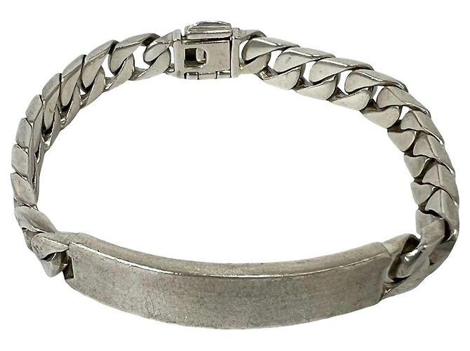 Autre Marque Bracciale con piastrina ID Vintage Tiffany Argento