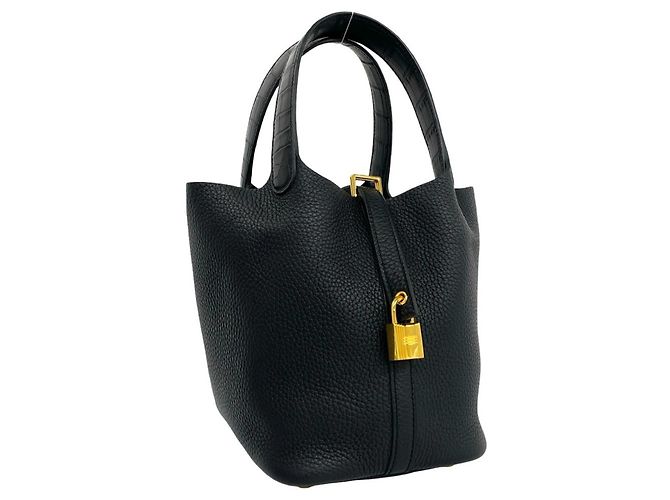 Hermès Borsa Hermes Picotin Lock Touch PM Nero