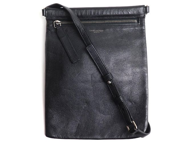 Autre Marque Borsa a tracolla Saint Laurent in pelle nera Nero
