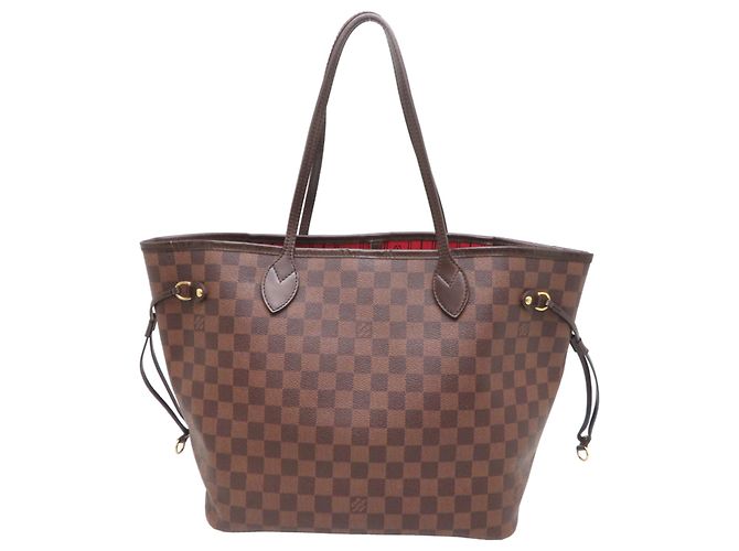 Borsa Tote Louis Vuitton Neverfull MM N51105 Marrone