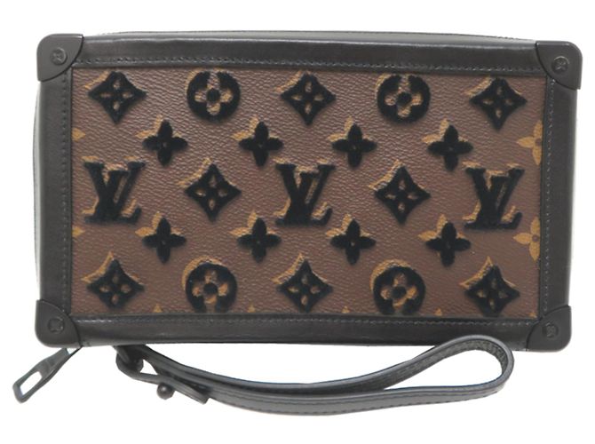 Pochette Soft Trunk Louis Vuitton Noir