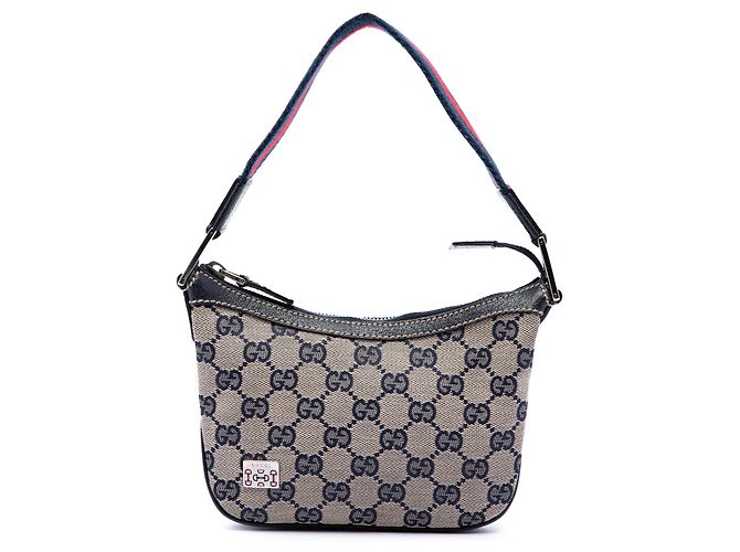 Gucci Beige Mini GG Canvas Web Pop Handtasche