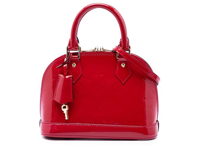 Louis Vuitton Red Monogram Vernis Alma BB Rosso