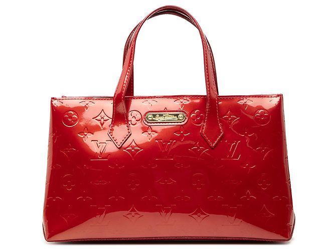Louis Vuitton Red Monogram Vernis Wilshire PM Rouge
