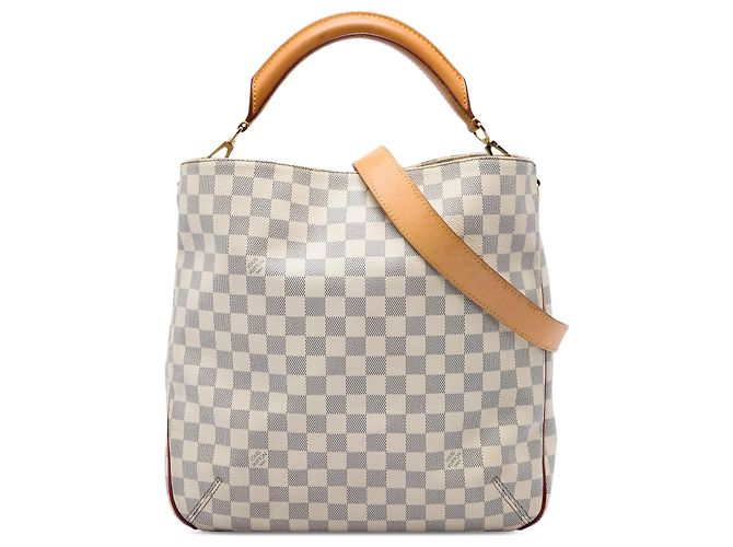 Louis Vuitton White Damier Azur Soffi Branco