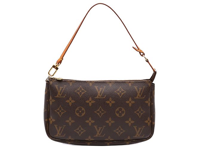 Louis Vuitton Brown Monogram Pochette Accessoires Marrone