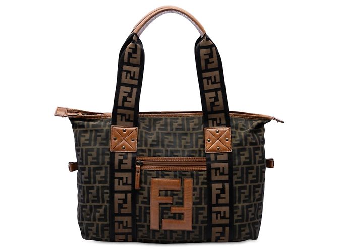 Fendi Brown Zucca Canvas FF Tote