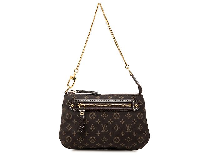 Louis Vuitton Brown Monogram Idylle Mini Pochette Accessoires Marrom Castanho escuro