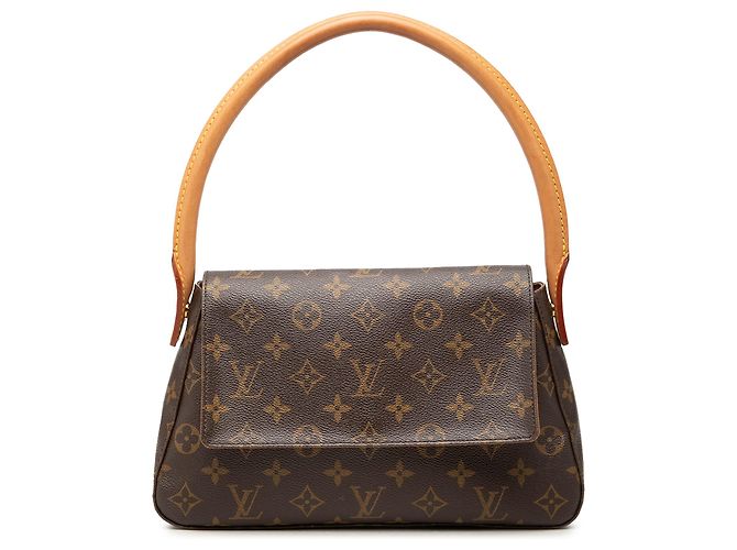 Louis Vuitton Brown Monogram Mini Looping Marron