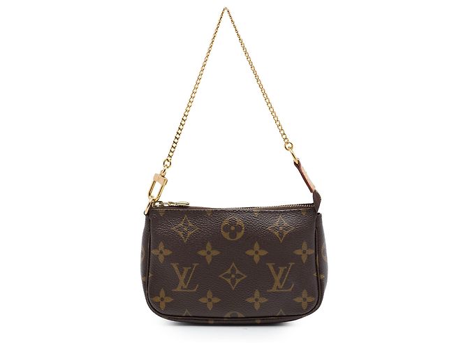 Louis Vuitton Brown Monogram Mini Pochette Accessoires Marrom