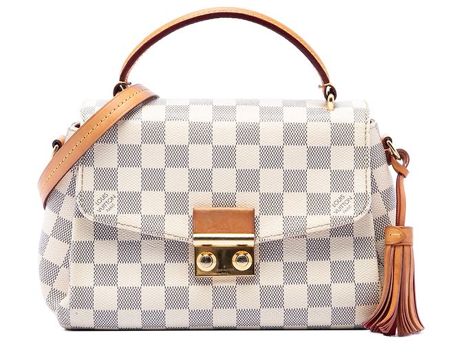 Louis Vuitton White Damier Azur Croisette Blanc