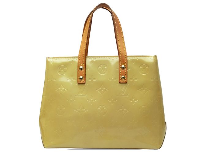 Louis Vuitton Yellow Monogram Vernis Reade PM Amarelo