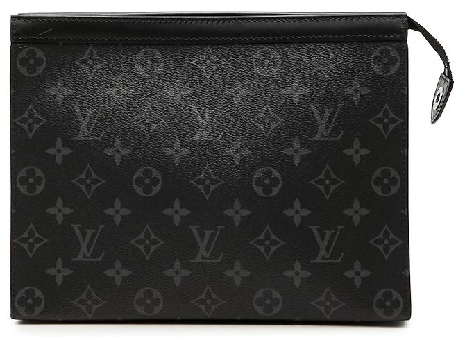 Louis Vuitton Black Monogram Eclipse Pochette Voyage MM Negro