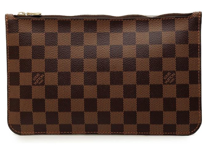 Louis Vuitton Brown Damier Ebene Neverfull MM Täschchen Braun