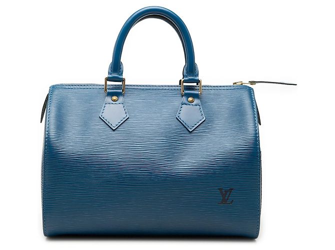 Louis Vuitton Blue Epi Speedy 25 Bleu