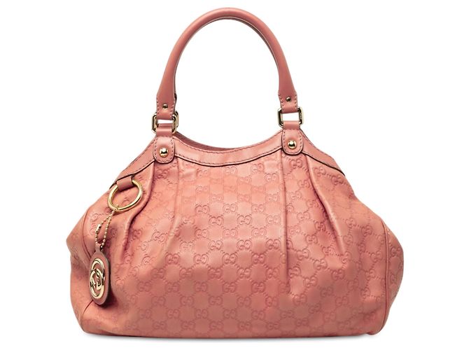 Gucci Pink Medium Guccissima Sukey Tote