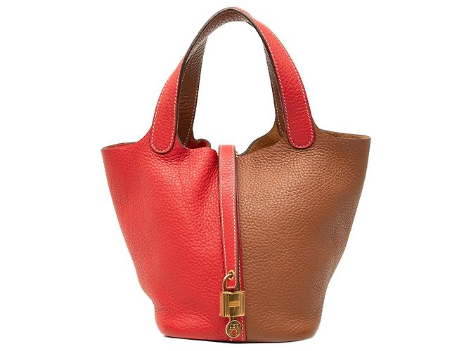 Hermès Brown Clemence Picotin Lock 18 Casaque Marron