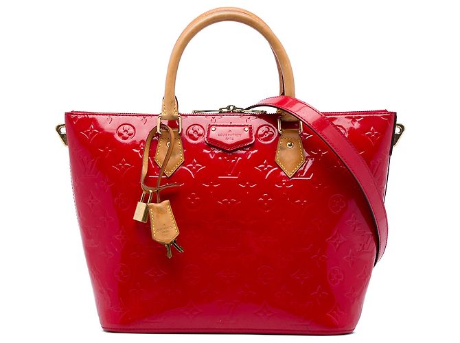 Louis Vuitton Red Monogram Vernis Montebello MM Rosso