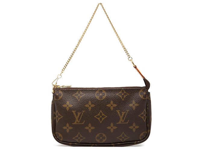 Louis Vuitton Brown Monogram Mini Pochette Accessoires Marron