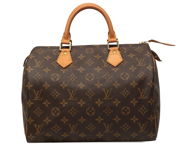 Louis Vuitton Brown Monogram Speedy 30 Marrone