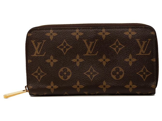 Cartera Larga Zippy Louis Vuitton Monogram Marrón Castaño