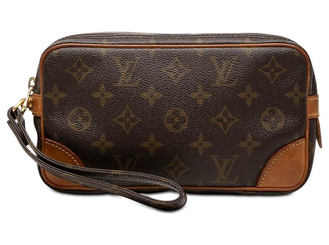 Louis Vuitton Brown Monogram Marly Dragonne PM Marrone