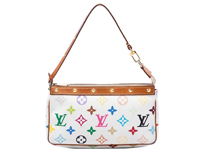 Louis Vuitton White Monogram Multicolore Pochette Accessoires