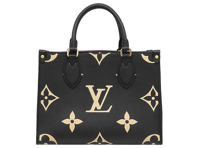 Louis Vuitton Black Bicolor Monogram Empreinte Giant Onthego PM Noir