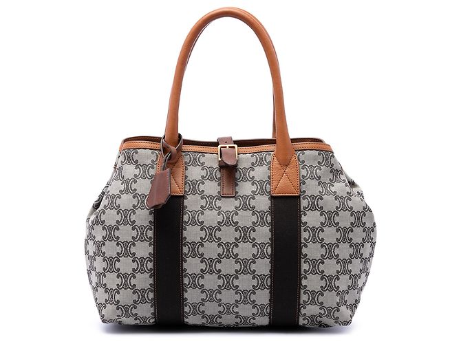 Céline Sacola Celine Beige Macadam Canvas Bege