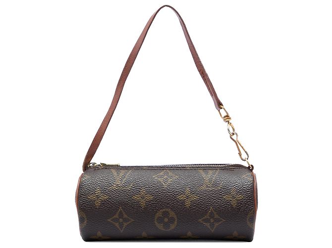 Louis Vuitton Brown Monogram Papillon Pochette Marron