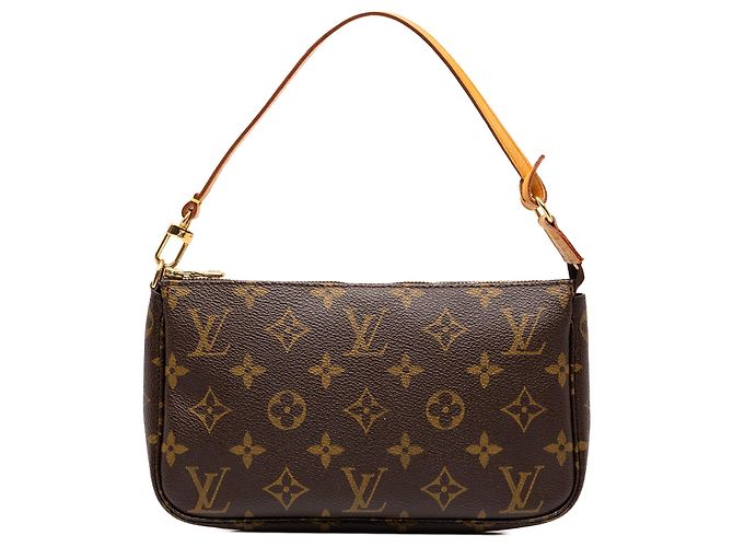 Louis Vuitton Brown Monogram Pochette Accessoires Marrom