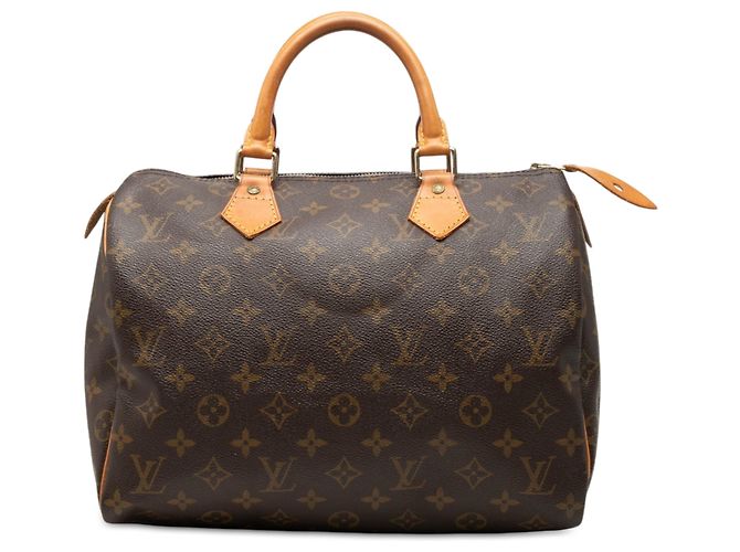 Louis Vuitton Brown Monogram Speedy 30 Marrom