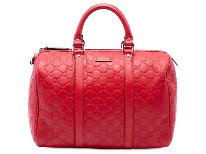 Borsa Boston Gucci Red Medium Guccissima Joy Rosso