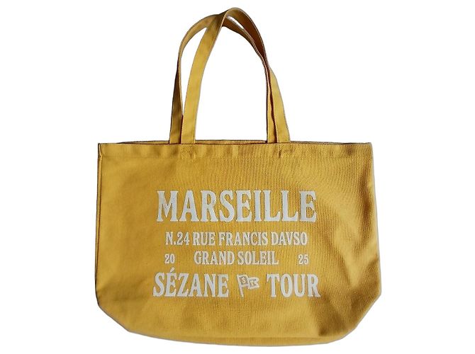 Sézane Bolso Tote Marseille Amarillo