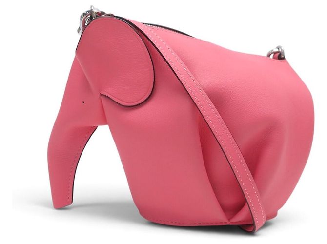 NUOVA BORSA LOEWE ANIMALS ELEPHANT SMALL PELLE ROSA TRACOLLA
