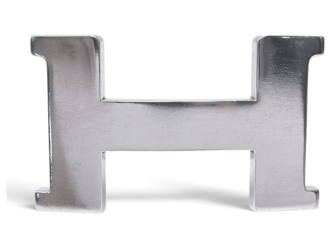 Hermès HEBILLA DE CINTURÓN HERMES CONSTANCE XL 42MM EN ACERO CEPILLADO Plata
