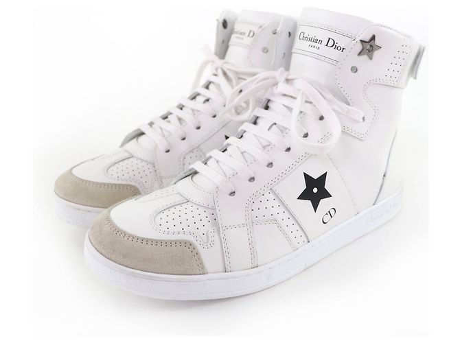 Baskets en cuir Christian Dior Dior Star Blanc