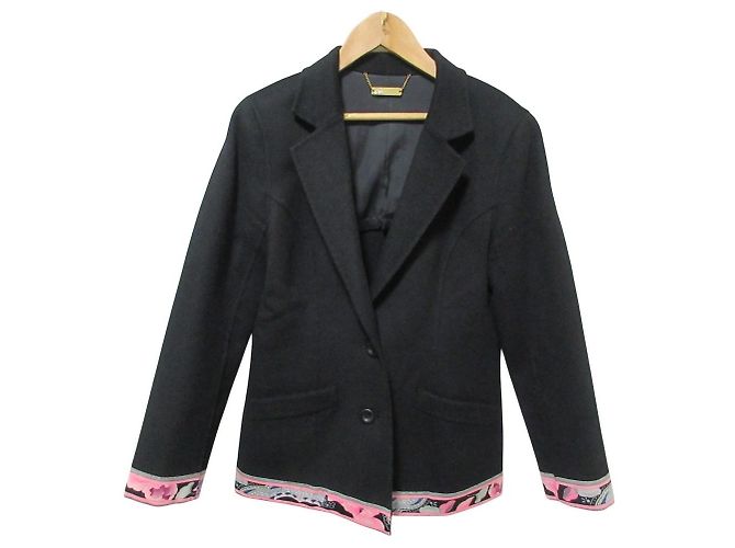 LEONARD Wool Tailored Jacket Black