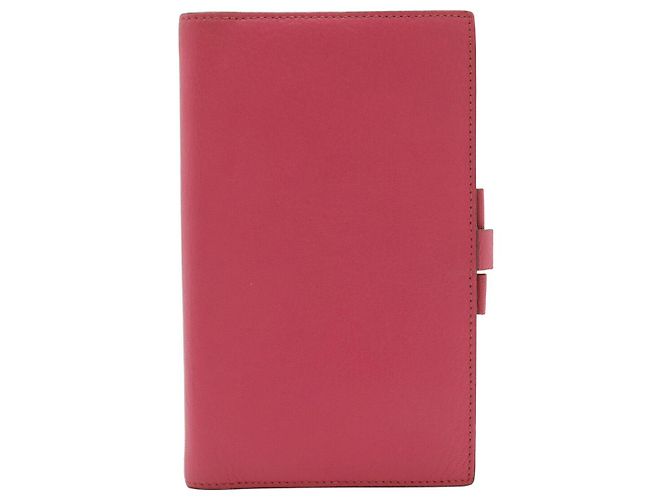 Hermès Agenda Vision Chevre Notebook Cover Pink Fuschia