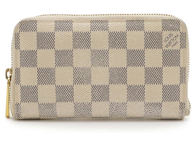 Portafoglio Louis Vuitton Zippy Compact Damier Azur Crudo