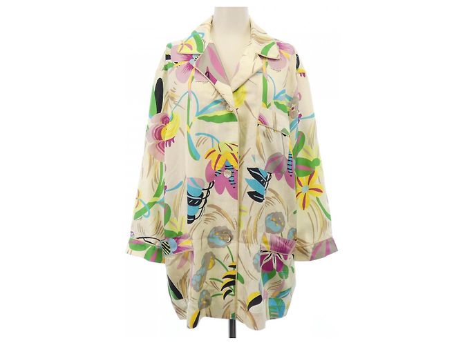 Camicia in seta Gucci ZANXO S/S Rosa Blu Beige