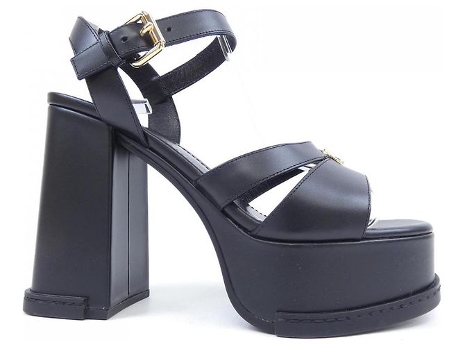 Sandales Maya en cuir Louis Vuitton Noir