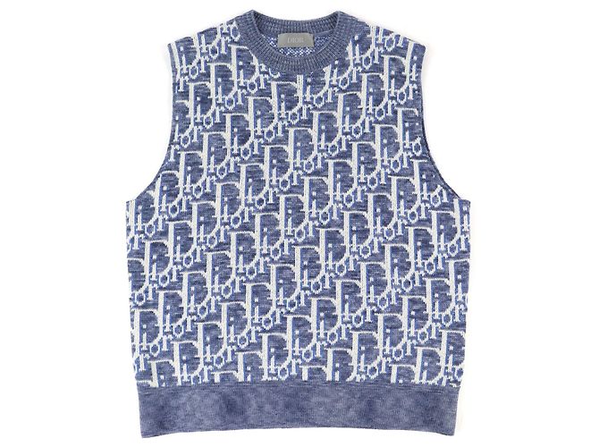 Dior Oblique Wool Knit Blue