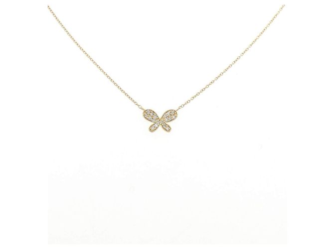 Autre Marque Collana Farfalla con Diamanti Au750 D'oro