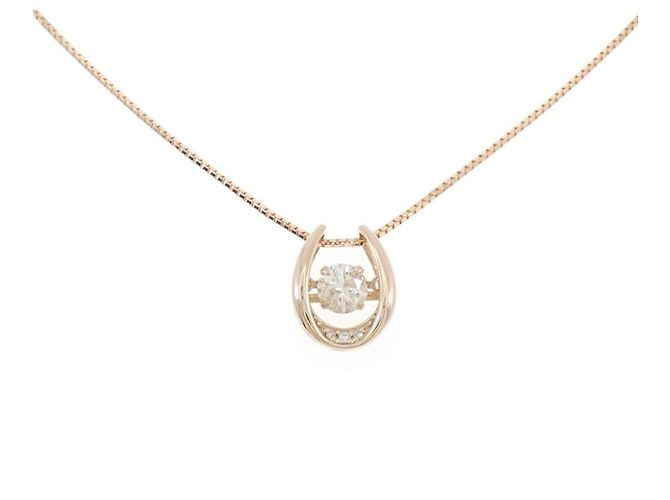 Autre Marque Collar de diamantes Au750 Rosa