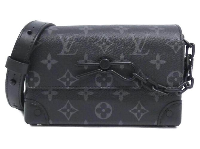 Borsa a tracolla Portafoglio Wearable Steamer Monogram Eclipse Louis Vuitton Nero